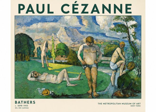 Paul Cézanne Bathers II No4 - Juliste