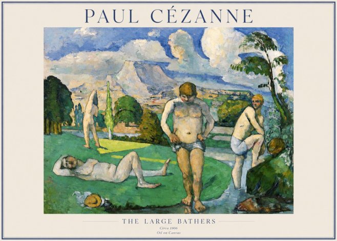 Paul Cézanne Bathers II No5 - Juliste