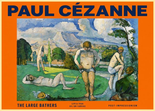 Paul Cézanne Bathers II No6 - Juliste