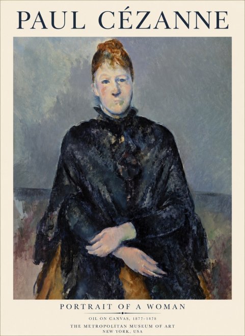 Paul Cézanne Portrait of a Woman I No1 - Juliste