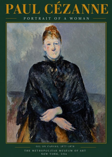 Paul Cézanne Portrait of a Woman I No5 - Juliste
