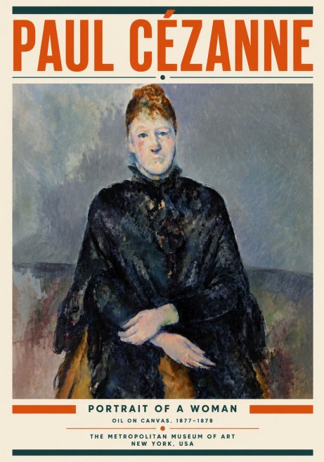 Paul Cézanne Portrait of a Woman I No6 - Juliste