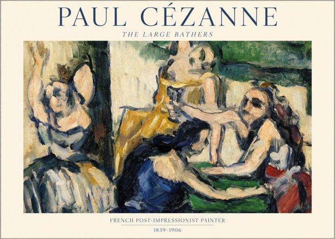 Paul Cézanne The Large Bathers II No1 - Juliste