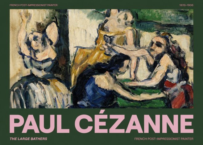 Paul Cézanne The Large Bathers II No2 - Juliste