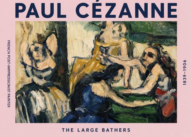 Paul Cézanne The Large Bathers II No4 - Juliste