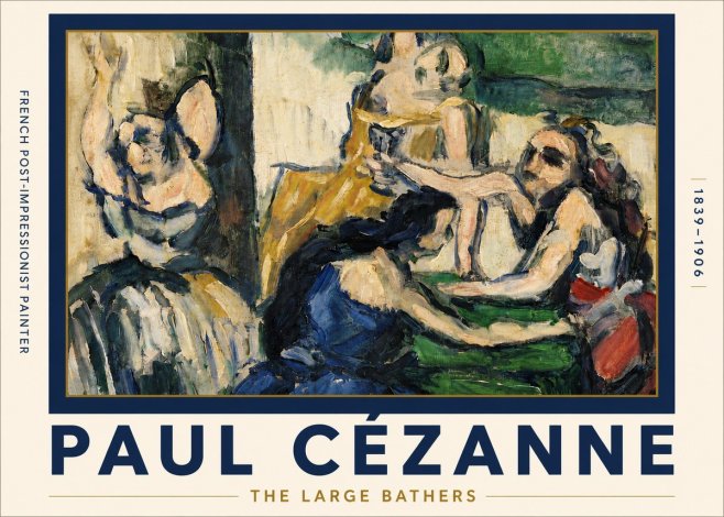 Paul Cézanne The Large Bathers II No5 - Juliste