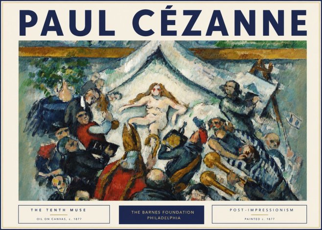Paul Cézanne The Tenth Muse No3 - Juliste