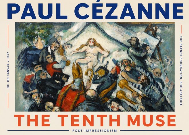 Paul Cézanne The Tenth Muse No5 - Juliste
