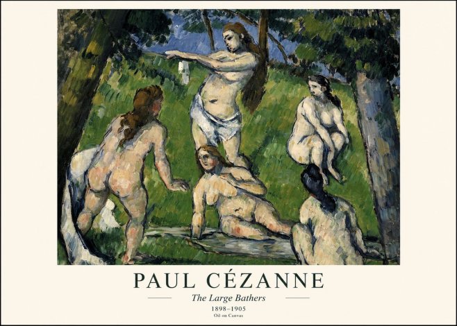 Paul Cézanne The Large Bathers III No1 - Juliste