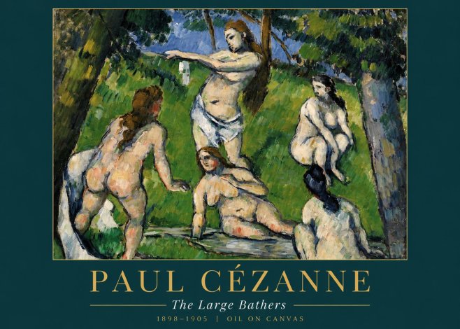 Paul Cézanne The Large Bathers III No3 - Juliste