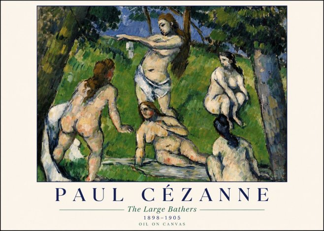 Paul Cézanne The Large Bathers III No4 - Juliste