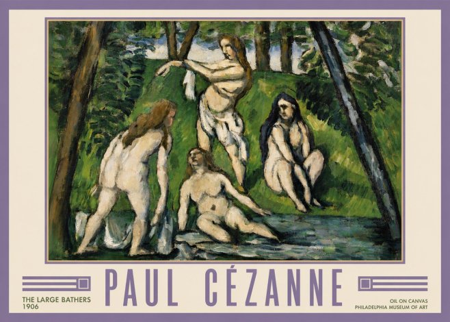 Paul Cézanne The Large Bathers IV No6 - Juliste