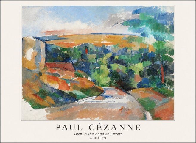Paul Cézanne The Road from Le Tholonet No4 - Juliste