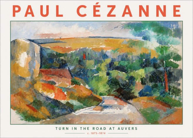 Paul Cézanne The Road from Le Tholonet No6 - Juliste