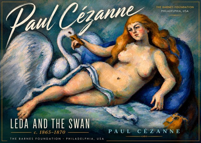 Paul Cézanne Leda and the Swan No6 - Juliste