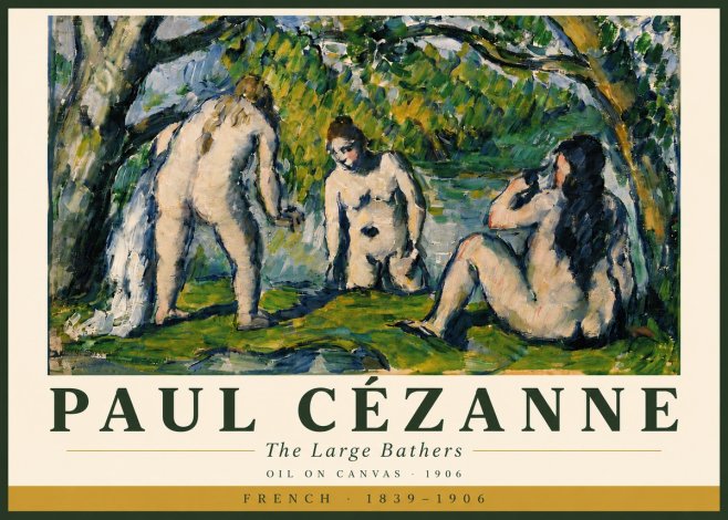 Paul Cézanne The Large Bathers V No5 - Juliste