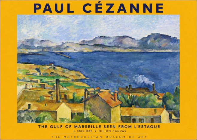 Paul Cézanne The Gulf of Marseille Seen from L'estaque No2 - Juliste
