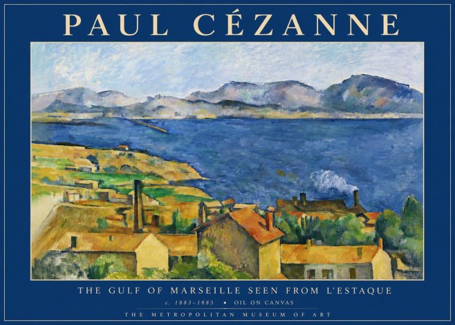 Paul Cézanne The Gulf of Marseille Seen from L'estaque No4 - Juliste