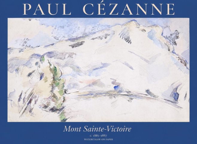 Paul Cézanne Mont Sainte-victoire No1 - Juliste