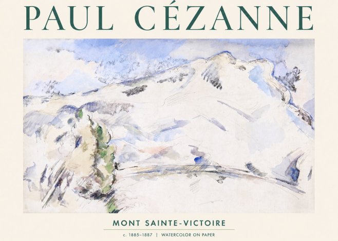 Paul Cézanne Mont Sainte-victoire No2 - Juliste