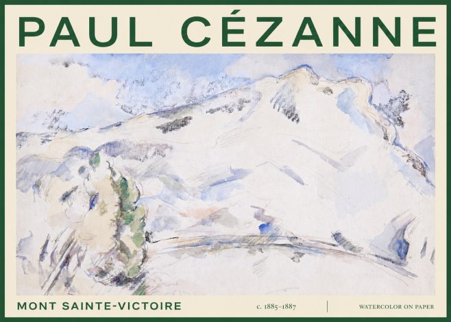 Paul Cézanne Mont Sainte-victoire No3 - Juliste