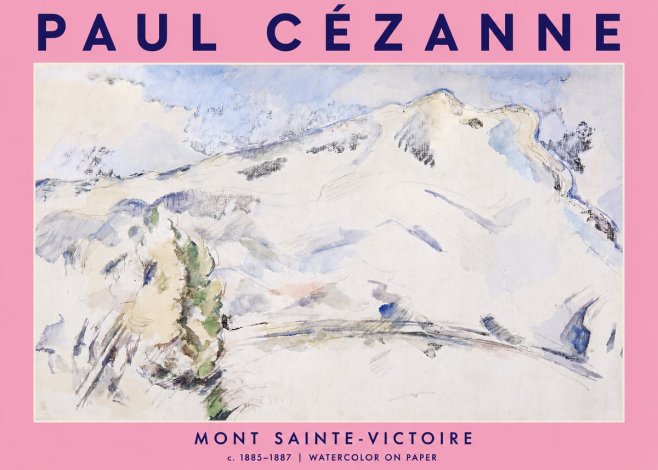 Paul Cézanne Mont Sainte-victoire No4 - Juliste