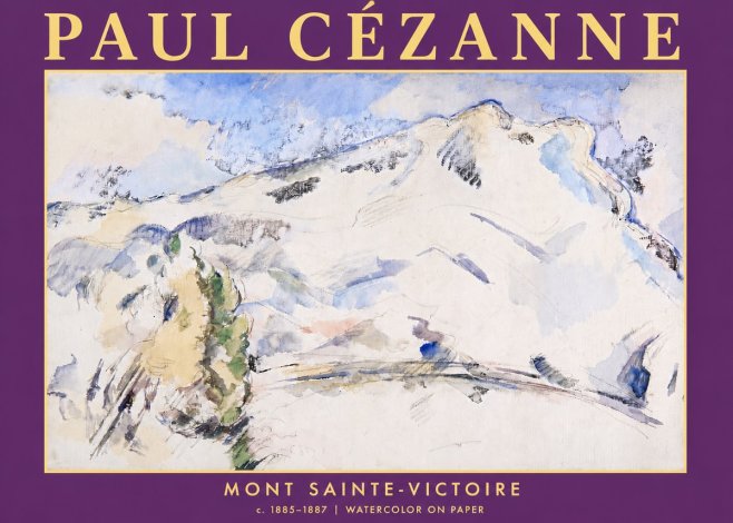 Paul Cézanne Mont Sainte-victoire No5 - Juliste