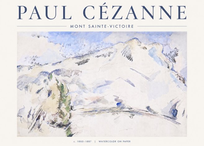 Paul Cézanne Mont Sainte-victoire No6 - Juliste