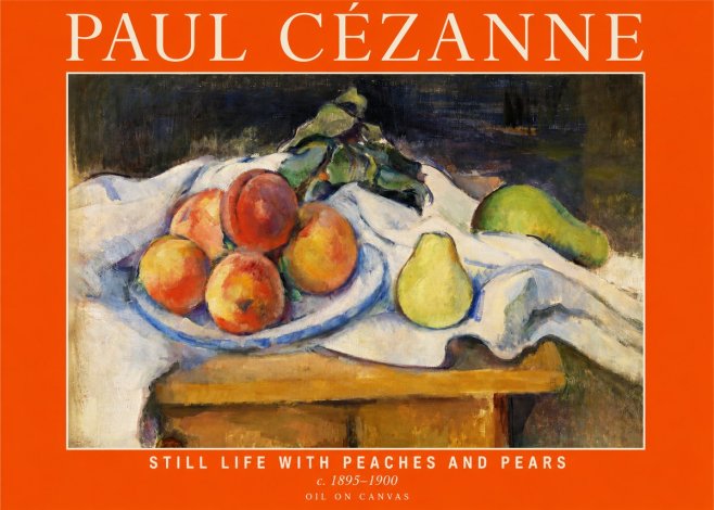 Paul Cézanne Still Life with Peaches and Pears No2 - Juliste