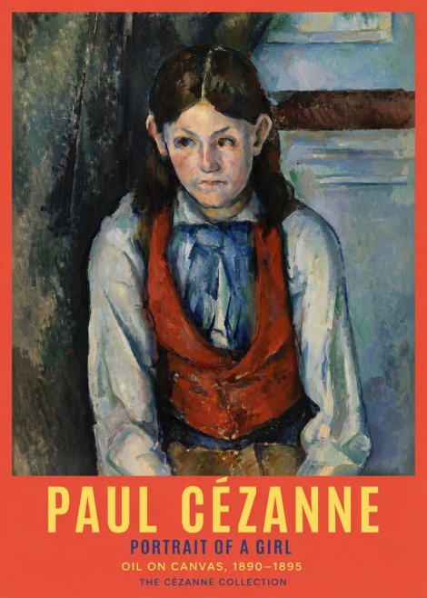 Paul Cézanne Portrait of a Girl No2 - Juliste