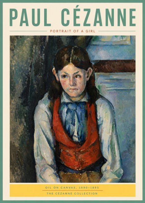 Paul Cézanne Portrait of a Girl No5 - Juliste