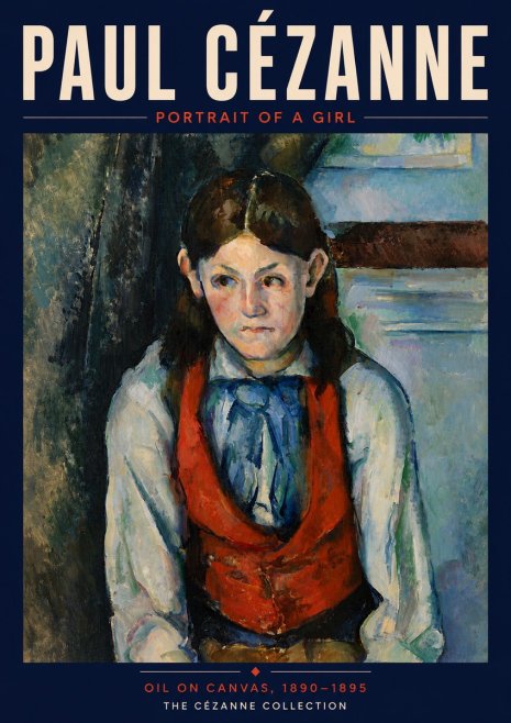 Paul Cézanne Portrait of a Girl No6 - Juliste