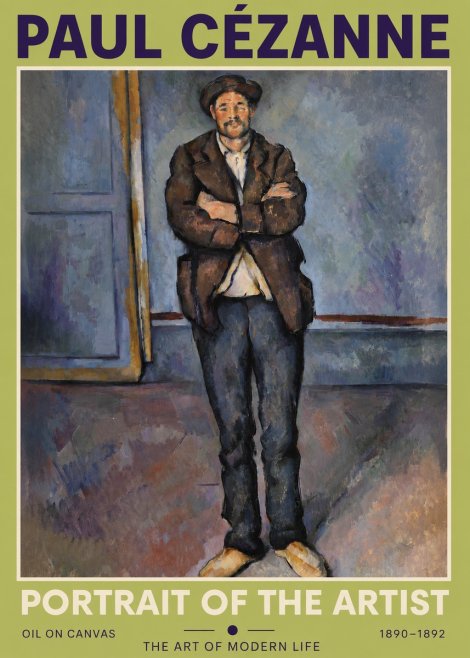 Paul Cézanne Portrait of the Artist II No3 - Juliste