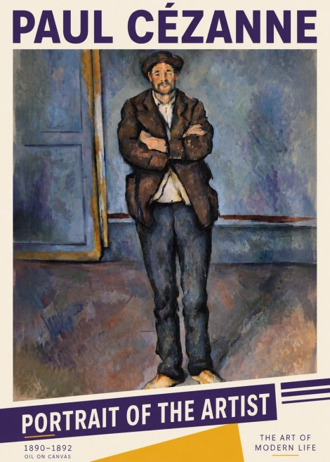 Paul Cézanne Portrait of the Artist II No6 - Juliste