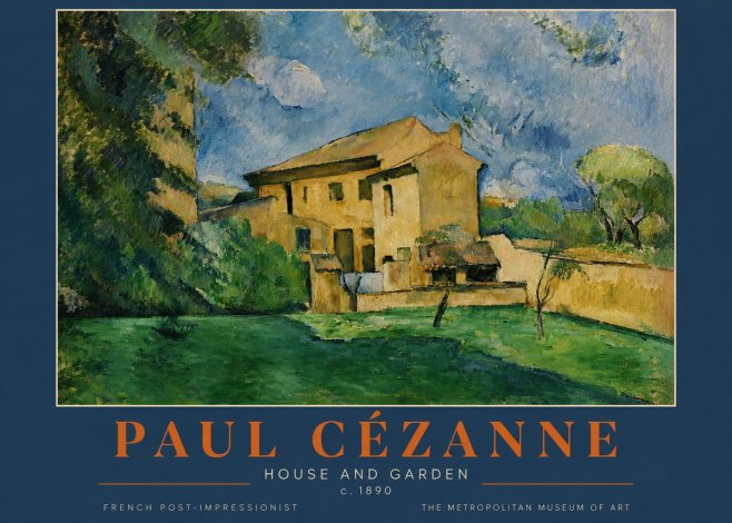 Paul Cézanne House and Garden No2 - Juliste