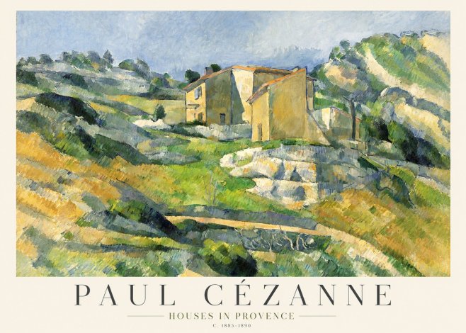 Paul Cézanne Houses in Provence No1 - Juliste