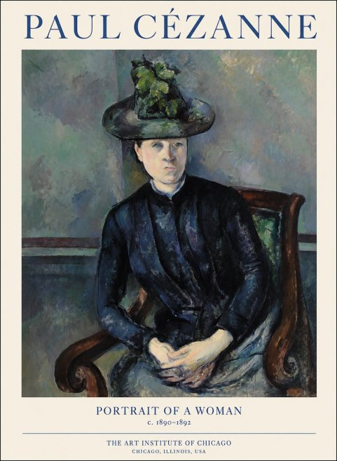 Paul Cézanne Portrait of a Woman II No1 - Juliste