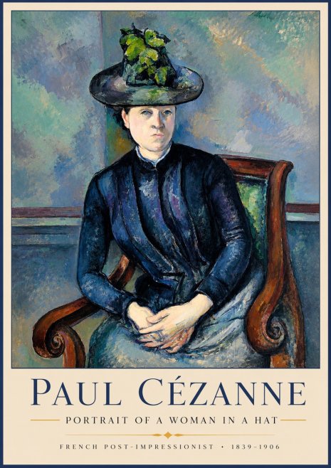 Paul Cézanne Portrait of a Woman II No2 - Juliste