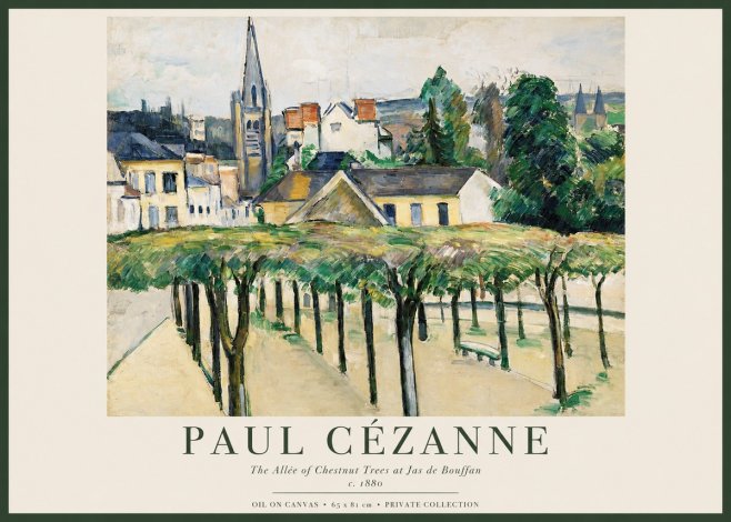 Paul Cézanne The Allée of Chestnut Trees at Jas De Bouffan No1 - Juliste