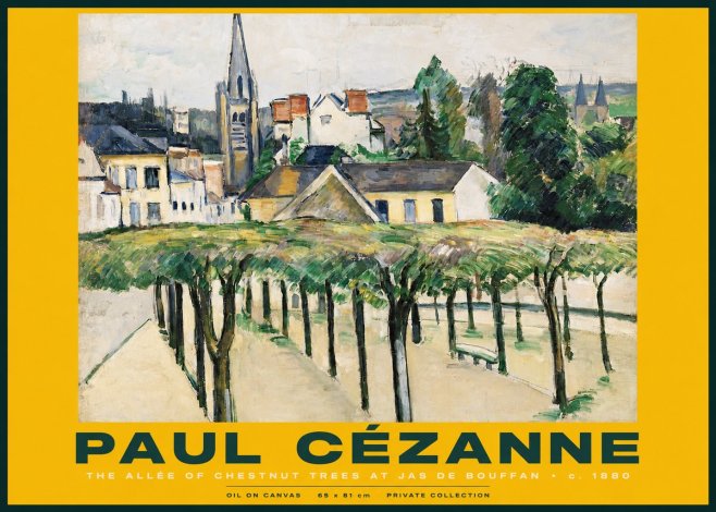 Paul Cézanne The Allée of Chestnut Trees at Jas De Bouffan No2 - Juliste