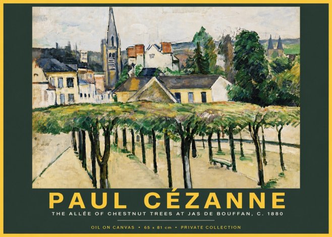 Paul Cézanne The Allée of Chestnut Trees at Jas De Bouffan No5 - Juliste