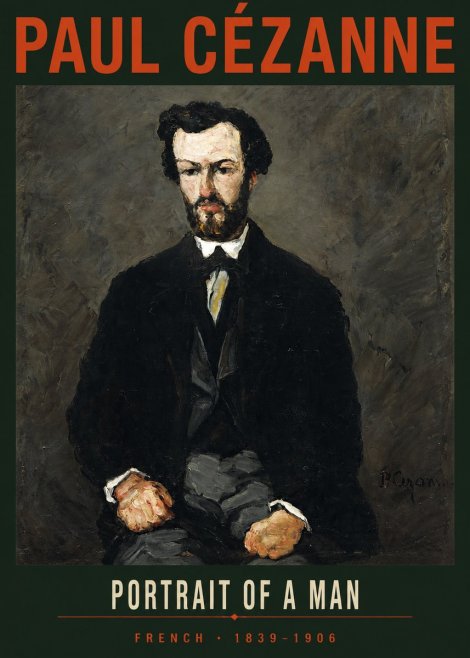 Paul Cézanne Portrait of a Man II No2 - Juliste