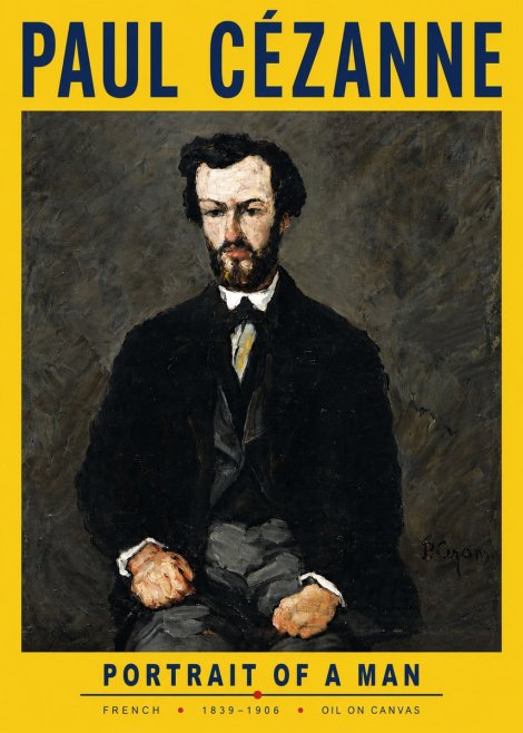 Paul Cézanne Portrait of a Man II No6 - Juliste
