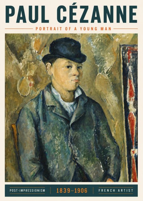 Paul Cézanne Portrait of a Young Man No5 - Juliste