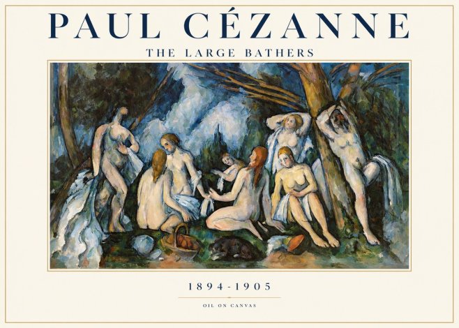 Paul Cézanne The Large Bathers VI No1 - Juliste