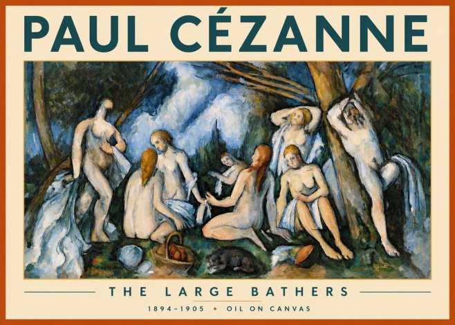 Paul Cézanne The Large Bathers VI No3 - Juliste