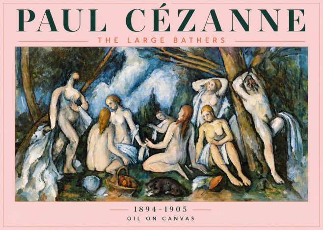 Paul Cézanne The Large Bathers VI No4 - Juliste