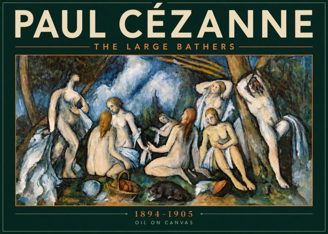 Paul Cézanne The Large Bathers VI No6 - Juliste