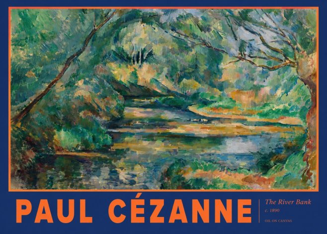 Paul Cézanne The River Bank No2 - Juliste
