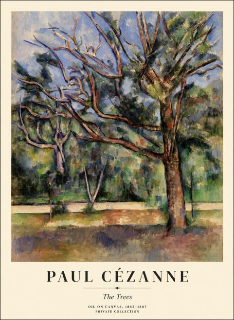 Paul Cézanne The Trees No1 - Juliste